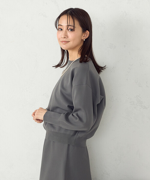 COMME CA ISM / コムサイズム 後ろファスナーニット / セットアップ対応 COMME CA ISM（コムサイズム）の「後ろファスナーニット