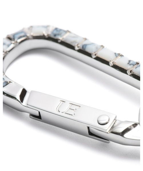 uniform experiment(ユニフォームエクスペリメント)の「MARBLED STONE CARABINER(キーケース/キーアクセサリー・メンズ・ホワイト・FREE)」の5枚目の写真