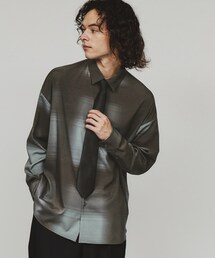 グラデオンブレーチェックシャツ
