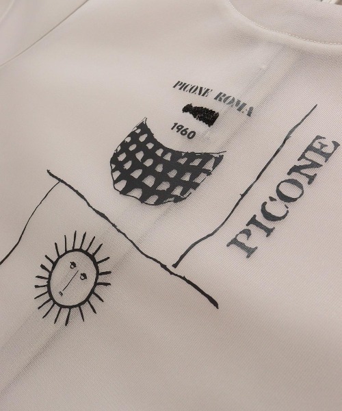 STUDIO PICONE(スタジオピッコーネ)の「シアーツインセット(Tシャツ/カットソー・レディース・ブラック/ホワイト/キャメル/ベージュ・M/L/LL)」の12枚目の写真