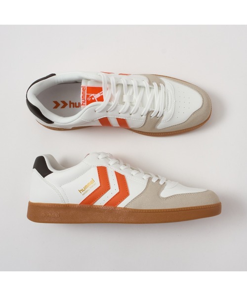 hummel（ヒュンメル）の「hummel/ヒュンメル HANDBALL PERFEKT/ハンドボール パーフェクト（スニーカー・レディース・ホワイト×ブルー/ホワイト×ブラック/オレンジ/ブラック/ブルー・23cm/24cm/25cm/25.5cm/26.5cm/27cm/28cm）」の5枚目の写真