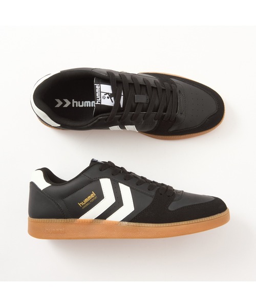 hummel（ヒュンメル）の「hummel/ヒュンメル HANDBALL PERFEKT/ハンドボール パーフェクト（スニーカー・レディース・ホワイト×ブルー/ホワイト×ブラック/オレンジ/ブラック/ブルー・23cm/24cm/25cm/25.5cm/26.5cm/27cm/28cm）」の3枚目の写真