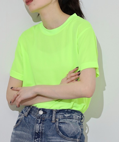 BEES BEAM(ビーズビーム)の「BEES BEAM ファイバードライTシャツ(Tシャツ/カットソー・レディース・ブラック/ライム/バーガンディー/ピンク/グリーン/レッド/ホワイト/オレンジ系その他/ターコイズブルー/グリーン系その他/パープル/ロイヤルブルー/オレンジ/ダークグレー/イエロー/アーミー/ピンク系その他/イエロー系その他/ライトピンク/サックスブルー/ネイビー・S/XL/XXXL/XXL/M/L)」の22枚目の写真