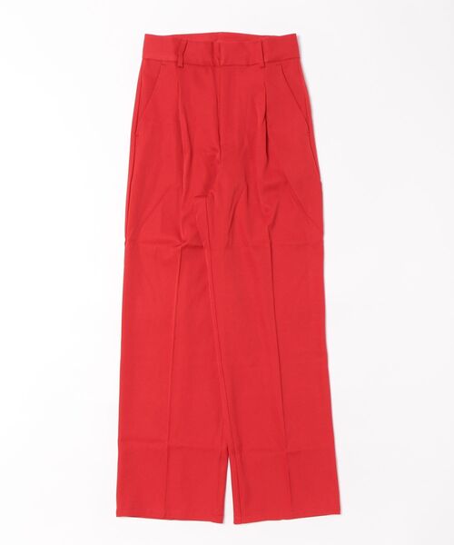 wee9s（ウィークス）の「straight slacks pants / ストレートスラックスパンツ（スラックス・レディース・レッド/ピンク・FREE）」の2枚目の写真