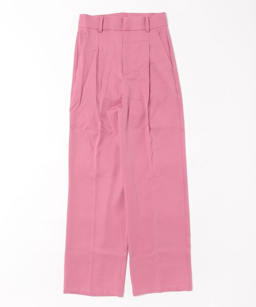 wee9s（ウィークス）の「straight slacks pants / ストレートスラックスパンツ（スラックス・レディース・レッド/ピンク・FREE）」の3枚目の写真