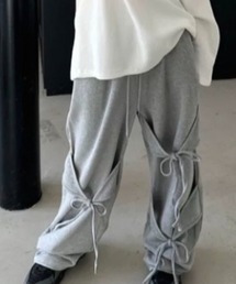 nemne store（ネンネストア）の「《Delfy》裏毛リボンスウェットパンツ（スウェットパンツ）」