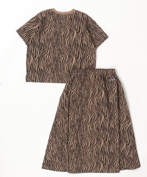 THOUSAND MILE】SHORT SLEEVE T-SHIRT & SKIRT SETPRINTショート