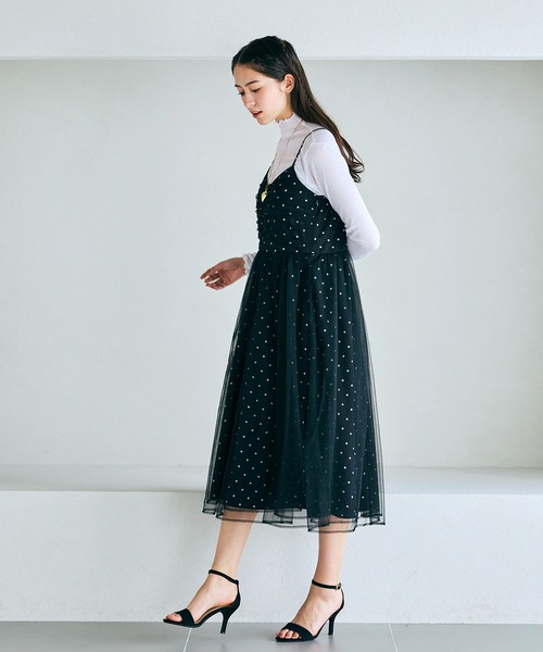 Audie a Muses(オーディアミューズ)の「シアーテレコリブカットソー(Tシャツ/カットソー・レディース・ブラック/オフホワイト・38/42)」の7枚目の写真