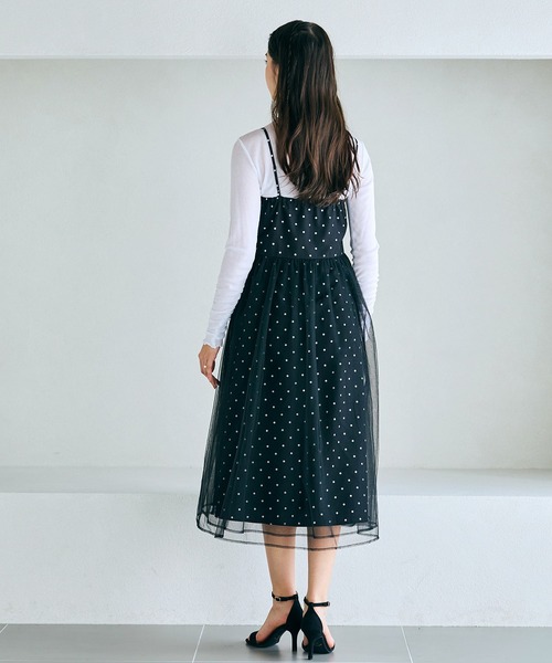 Audie a Muses(オーディアミューズ)の「シアーテレコリブカットソー(Tシャツ/カットソー・レディース・ブラック/オフホワイト・38/42)」の8枚目の写真