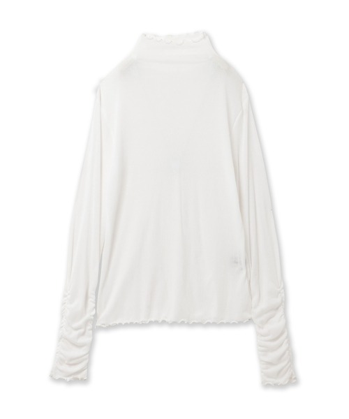 Audie a Muses(オーディアミューズ)の「シアーテレコリブカットソー(Tシャツ/カットソー・レディース・ブラック/オフホワイト・38/42)」の17枚目の写真