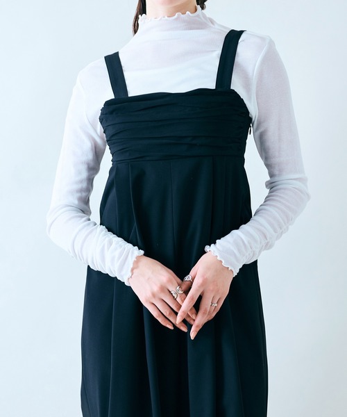 Audie a Muses(オーディアミューズ)の「シアーテレコリブカットソー(Tシャツ/カットソー・レディース・ブラック/オフホワイト・38/42)」の15枚目の写真