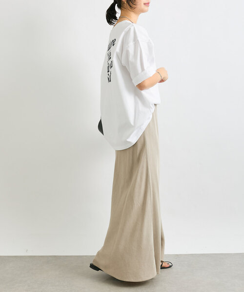 RIVE DROITE（リヴドロワ）の「【大人カジュアルに】SURF LOGO Tシャツ（Tシャツ/カットソー・レディース・ホワイト/ブルー/ベージュ・FREE）」の18枚目の写真