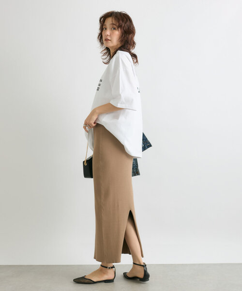 RIVE DROITE（リヴドロワ）の「【大人カジュアルに】SURF LOGO Tシャツ（Tシャツ/カットソー・レディース・ホワイト/ブルー/ベージュ・FREE）」の7枚目の写真