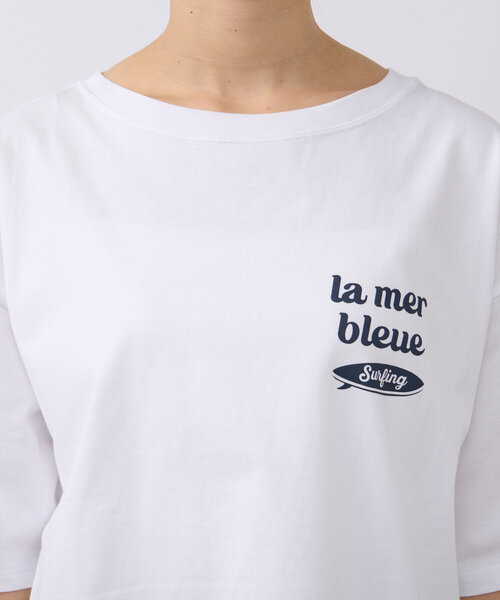 RIVE DROITE（リヴドロワ）の「【大人カジュアルに】SURF LOGO Tシャツ（Tシャツ/カットソー・レディース・ホワイト/ブルー/ベージュ・FREE）」の21枚目の写真