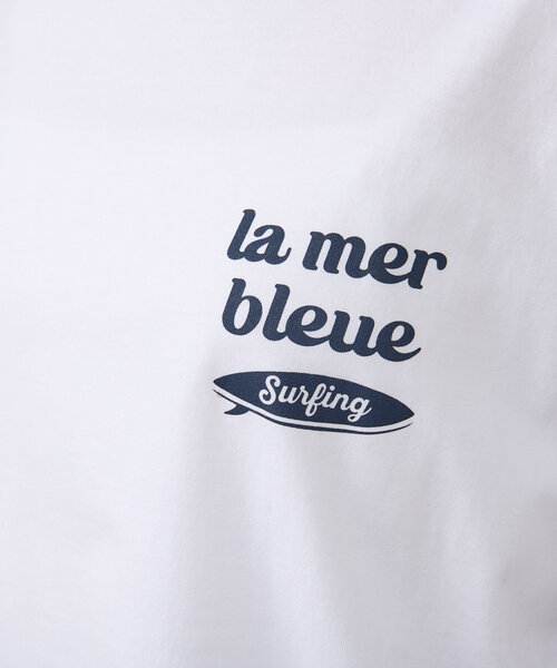 RIVE DROITE（リヴドロワ）の「【大人カジュアルに】SURF LOGO Tシャツ（Tシャツ/カットソー・レディース・ホワイト/ブルー/ベージュ・FREE）」の16枚目の写真
