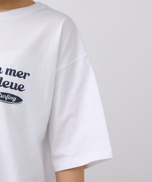 RIVE DROITE（リヴドロワ）の「【大人カジュアルに】SURF LOGO Tシャツ（Tシャツ/カットソー・レディース・ホワイト/ブルー/ベージュ・FREE）」の15枚目の写真