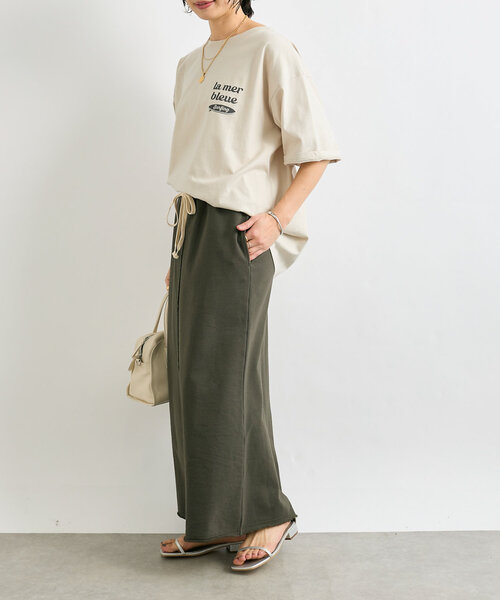 RIVE DROITE（リヴドロワ）の「【大人カジュアルに】SURF LOGO Tシャツ（Tシャツ/カットソー・レディース・ホワイト/ブルー/ベージュ・FREE）」の22枚目の写真