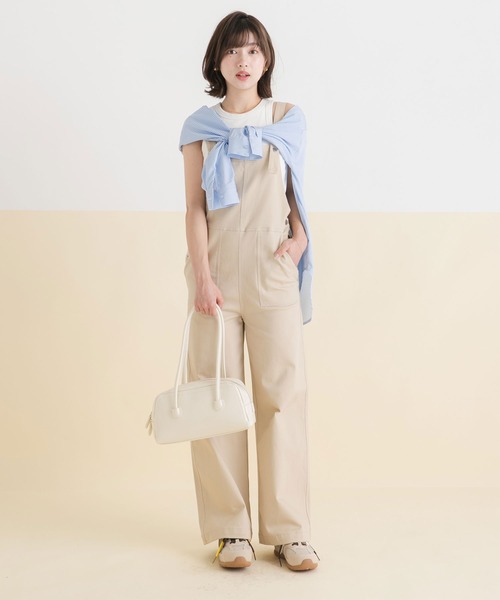 rectangle(レクタングル)の「ロングハンドルスクエアボストンバッグ(ボストンバッグ・レディース・ブラック/ブラウン/ホワイト・FREE)」の9枚目の写真