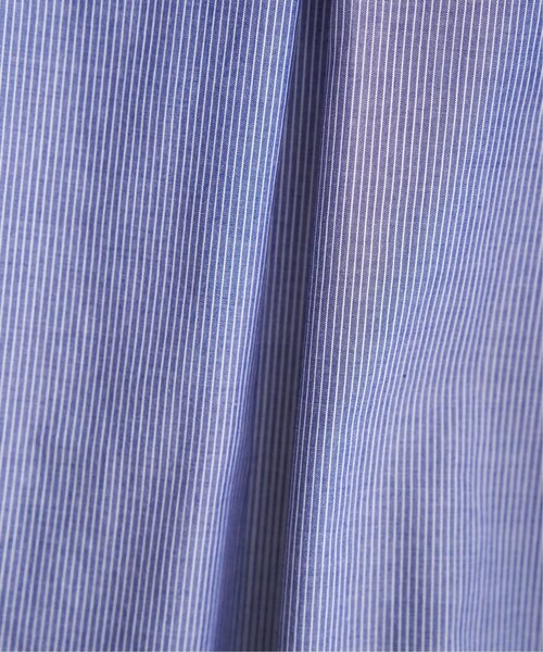 ikka(イッカ)の「ドロストロングテールシャツ(シャツ/ブラウス・レディース・ブルー/オフホワイト/モカ・L/M/S)」の18枚目の写真