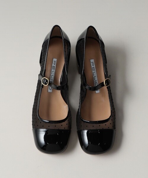 【未使用】PELLICO バックフラットストライプシューズ 定価86900円 セール】 PELLICO ストライプスリングバックフラットシューズ