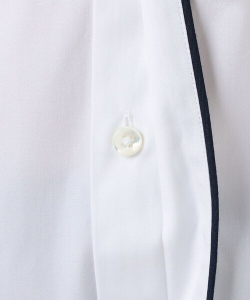 BOURRIENNE EQUIPAGE コットン ハイカラ―シャツ（シャツ/ブラウス