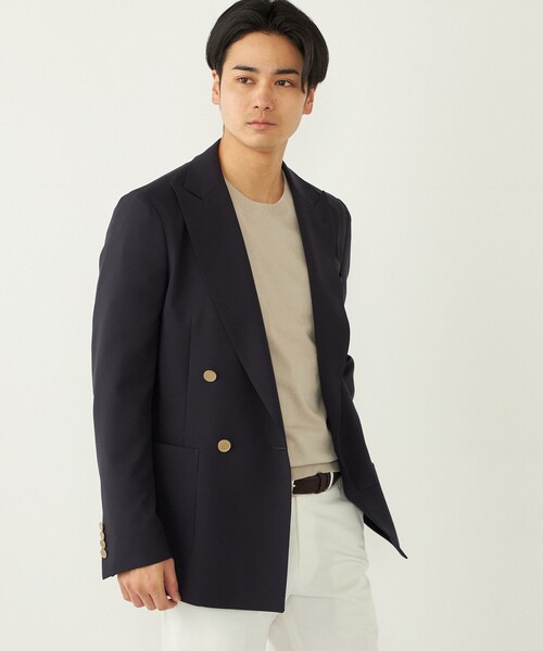 銚子商業 CHOSHO ネイビー フルジップジャケット ハイライトジャージー / ジャケット ネイビー 千鳥 | ONLY