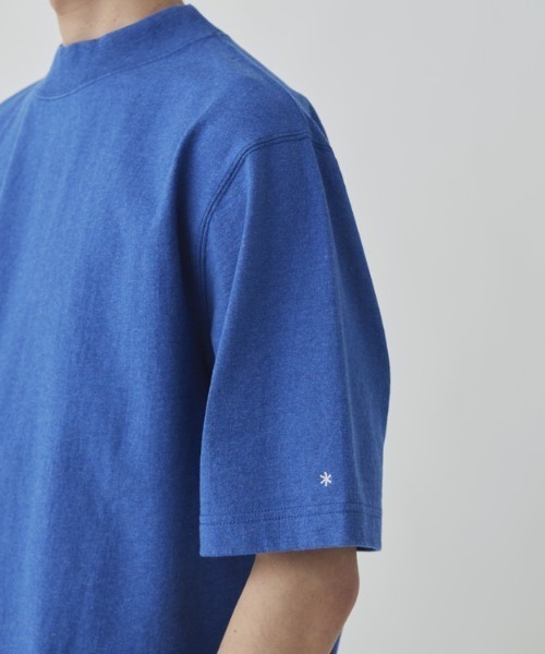 Snow Peak（スノーピーク）の「Snow Peak / Recycled Cotton Mockneck T-Shirt リサイクルコットン モックネックTシャツ（Tシャツ/カットソー・メンズ・ブラック/オートミール/グレー/ブルー・L/M/S/1/XL）」の7枚目の写真