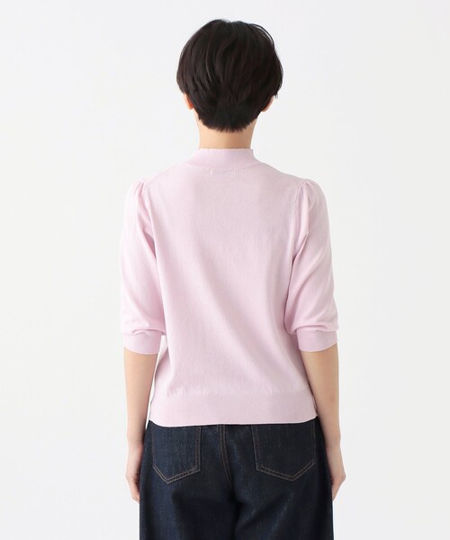 Afternoon Tea(アフタヌーンティー)の「100回洗える五分袖プルオーバー(Tシャツ/カットソー・レディース・ピンク/ライトグリーン/ライトブルー/オフホワイト・MEDIUM)」の5枚目の写真