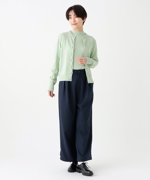 Afternoon Tea(アフタヌーンティー)の「100回洗える五分袖プルオーバー(Tシャツ/カットソー・レディース・ピンク/ライトグリーン/ライトブルー/オフホワイト・MEDIUM)」の14枚目の写真