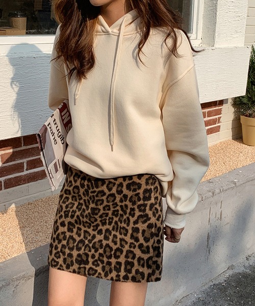 NANEA（ナネア）の「起毛ヒョウ柄ミニスカート（スカート・レディース・ブラウン/グレー・SMALL/MEDIUM/LARGE）」の11枚目の写真