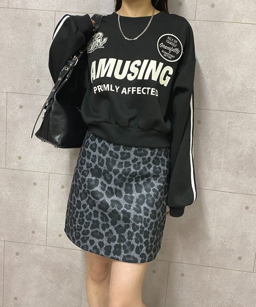 NANEA（ナネア）の「起毛ヒョウ柄ミニスカート（スカート・レディース・ブラウン/グレー・SMALL/MEDIUM/LARGE）」の22枚目の写真