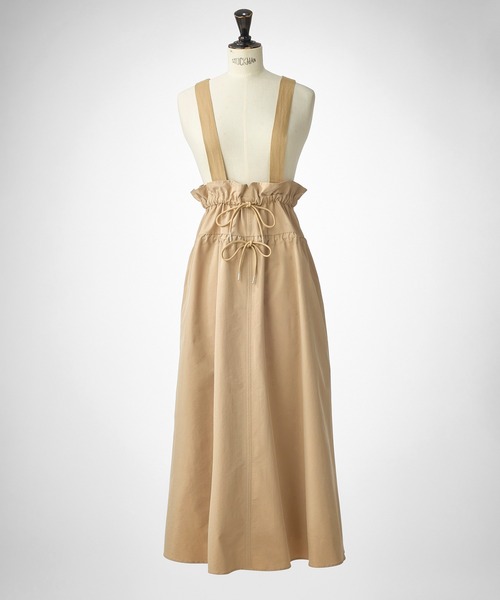 STRAWBERRY-FIELDS（ストロベリーフィールズ）の「マルチウェイジャンスカ（ジャンパースカート・レディース・ブラック/ベージュ系・2）」の3枚目の写真