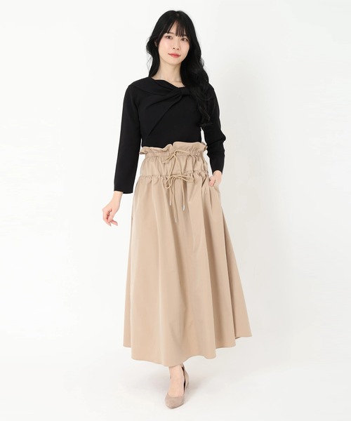 STRAWBERRY-FIELDS（ストロベリーフィールズ）の「マルチウェイジャンスカ（ジャンパースカート・レディース・ブラック/ベージュ系・2）」の15枚目の写真