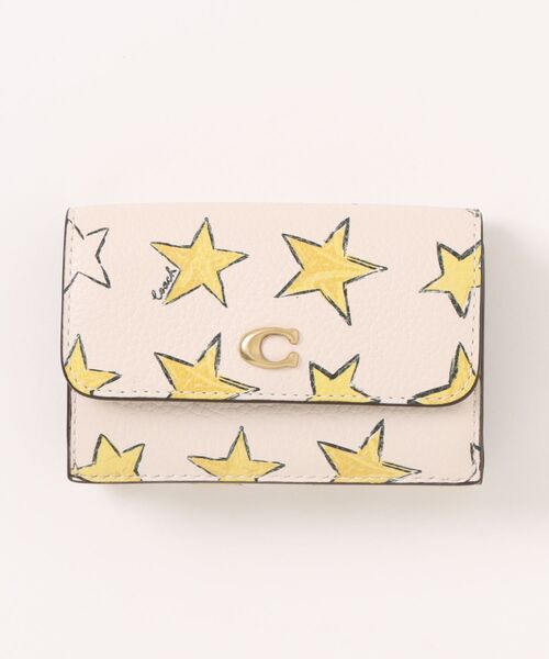COACH(コーチ)の「エッセンシャル ミニ トライフォールド ウォレット・スター プリント(財布・レディース・ホワイト系その他・ONE)」の6枚目の写真