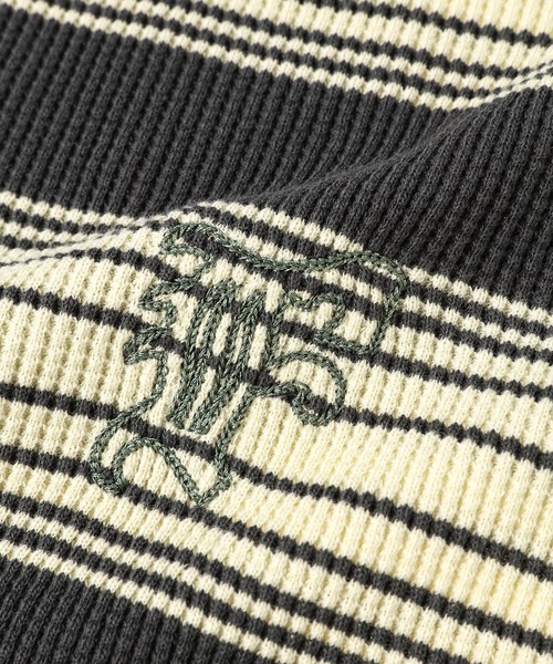 FACETASM(ファセッタズム)の「WAFFLE KNIT TEE(Tシャツ/カットソー・メンズ・チャコールグレー・5)」の4枚目の写真