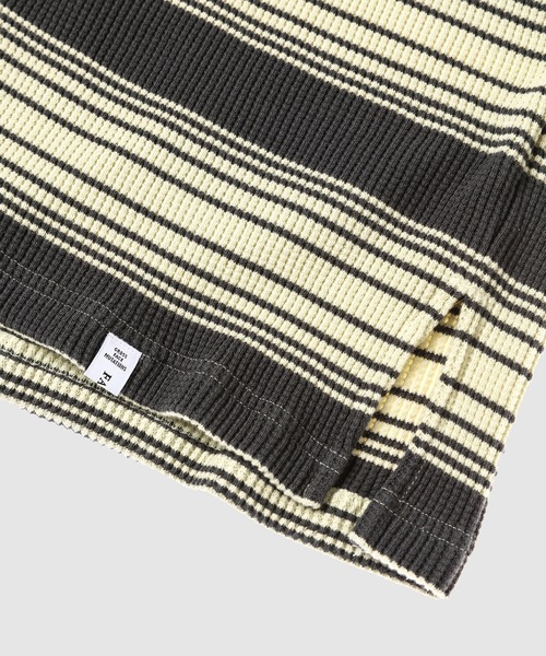 FACETASM(ファセッタズム)の「WAFFLE KNIT TEE(Tシャツ/カットソー・メンズ・チャコールグレー・5)」の5枚目の写真