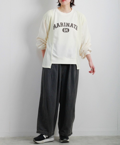 Fizz（フィズ）の「【Fizz/フィズ】　バルーンイージーデニムパンツ（デニムパンツ・レディース・ブルー/サックスブルー/グレー・M）」の14枚目の写真