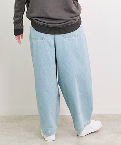 Fizz（フィズ）の「【Fizz/フィズ】　バルーンイージーデニムパンツ（デニムパンツ・レディース・ブルー/サックスブルー/グレー・M）」の17枚目の写真