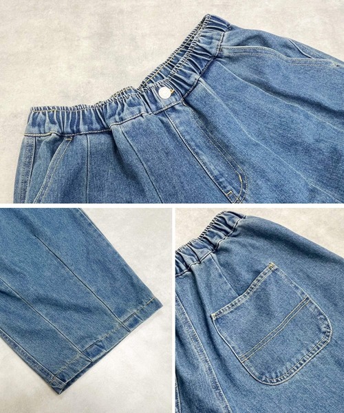 Fizz（フィズ）の「【Fizz/フィズ】　バルーンイージーデニムパンツ（デニムパンツ・レディース・ブルー/サックスブルー/グレー・M）」の11枚目の写真