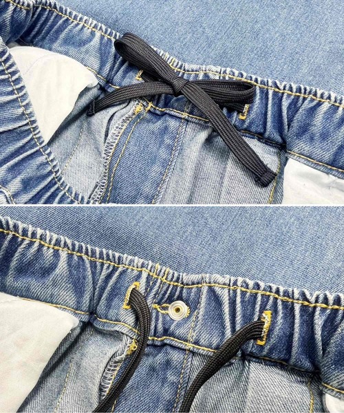 Fizz（フィズ）の「【Fizz/フィズ】　バルーンイージーデニムパンツ（デニムパンツ・レディース・ブルー/サックスブルー/グレー・M）」の4枚目の写真