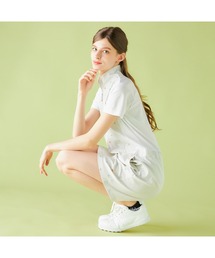 marie claire（マリ・クレール）の「marie claire GOLF/マリクレール ゴルフ ゴルフウェア 吸汗速乾 UVカット ストレッチ 配色 ワンピース（ワンピース・レディース）」