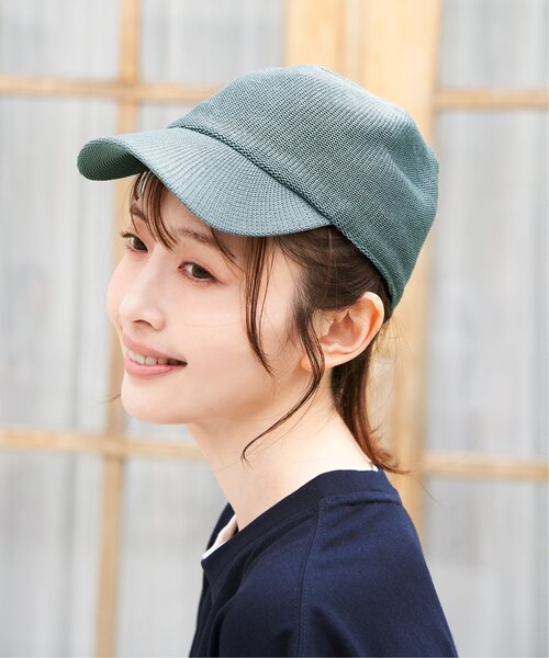 ikka(イッカ)の「サーモ透かし柄キャップ(キャップ・レディース・ブラック/ブルー/ライトグレー/オートミール/マスタード・FREE)」の10枚目の写真