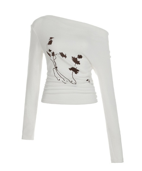 gossip!ロサンゼルス(ゴシップロサンゼルス)の「Y2K 【春夏新作】グラフィックプリントロンT(Tシャツ/カットソー・レディース・オフホワイト/グレー・FREE)」の8枚目の写真