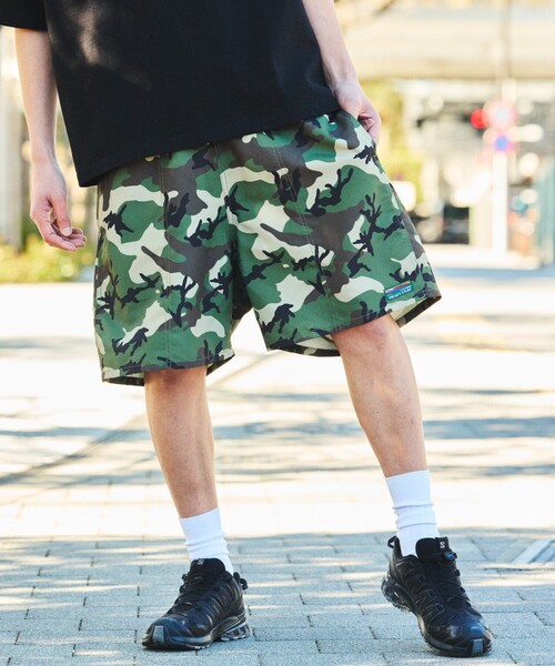 FREAK'S STORE(フリークスストア)の「限定展開 コットンナイロン イージーショーツ/ポケッタブル(その他パンツ・メンズ・チャコールグレー/レオパード/ブラック系その他2/グレー系その他/ブラック系その他/カモフラージュ/マルチ/オリーブ/パープル/ネイビー/ベージュ/ブラック・SMALL/MEDIUM/LARGE)」の11枚目の写真