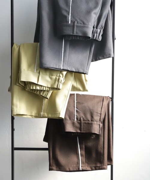 antiqua(アンティカ)の「カーブパンツ(その他パンツ・レディース・ダークグレー/ブラウン系その他/イエロー系その他・MEDIUM/LARGE)」の9枚目の写真