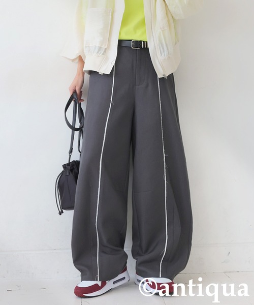 antiqua(アンティカ)の「カーブパンツ(その他パンツ・レディース・ダークグレー/ブラウン系その他/イエロー系その他・MEDIUM/LARGE)」の17枚目の写真