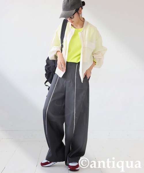 antiqua(アンティカ)の「カーブパンツ(その他パンツ・レディース・ダークグレー/ブラウン系その他/イエロー系その他・MEDIUM/LARGE)」の18枚目の写真