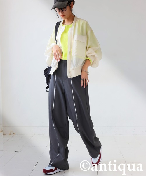 antiqua(アンティカ)の「カーブパンツ(その他パンツ・レディース・ダークグレー/ブラウン系その他/イエロー系その他・MEDIUM/LARGE)」の20枚目の写真