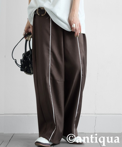 antiqua(アンティカ)の「カーブパンツ(その他パンツ・レディース・ダークグレー/ブラウン系その他/イエロー系その他・MEDIUM/LARGE)」の21枚目の写真