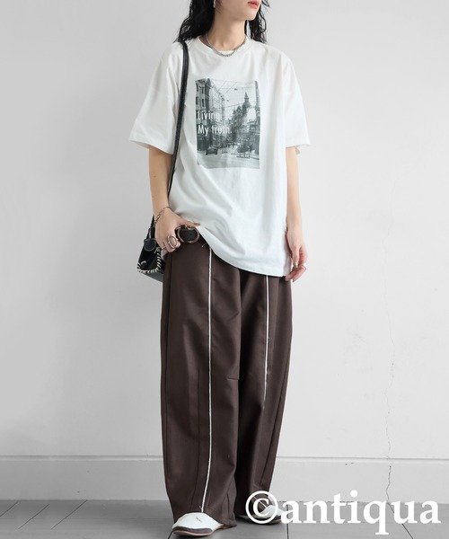 antiqua(アンティカ)の「カーブパンツ(その他パンツ・レディース・ダークグレー/ブラウン系その他/イエロー系その他・MEDIUM/LARGE)」の22枚目の写真